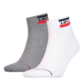 Levis 144NDL Mid Cut SPRTWR Logo 2P Çok Renkli Erkek Çorap
