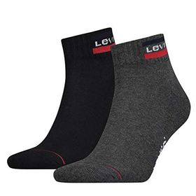 Levis 144NDL Mid Cut SPRTWR Logo 2P Çok Renkli Erkek Çorap