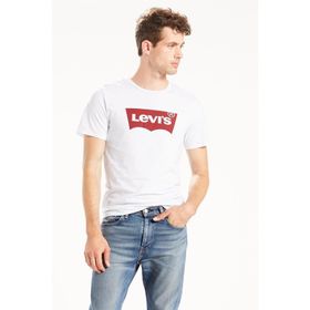 Levis 17783-0314 Bisiklet Yaka Standart Baskılı Beyaz Erkek T-shirt