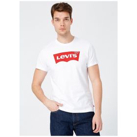 Levis 17783-0314 Bisiklet Yaka Standart Baskılı Beyaz Erkek T-shirt