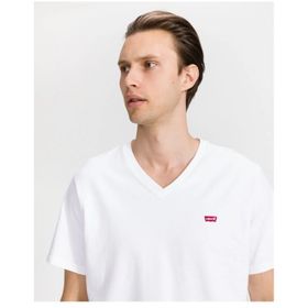 Levis A2084-0000 Beyaz V Yaka Erkek T-shirt