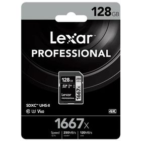 Lexar 128 gb Professional 1667x UHS-II SDXC Hafıza Kartı