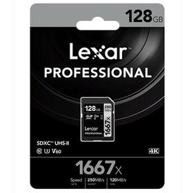 Lexar 128 GB SDXC Class10 UHS - II u3 - 250 MB/s 1667x Hafıza Kartı