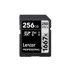 Lexar 256 GB Professional 1667X SDXC 250 MB/s V60 Hafıza Kartı