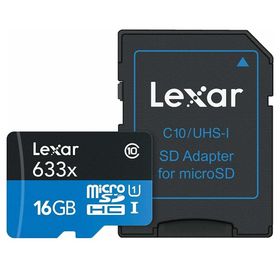 Lexar 633x 16GB 150MB/s MicroSDHC Hafıza Kartı