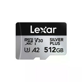 Lexar LMSSIPL512G-BNANG 512GB microSD High-Performance Silver Plus microSDXC UHS-I 205MB/s Okuma, 150MB/s Yazma Kart Bellek