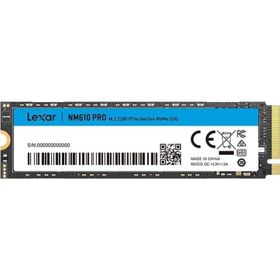 Lexar LNM610P001T-RNNNG LNM610 PRO 1 TB M.2 2280 PClE GEN3X4 NVME 3300 MB/S 2600 MB/S SSD
