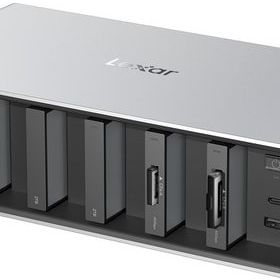 Lexar LPWF800N-4A1NGL WF800 Professional Workflow Thunderbolt 4 Yükseltmesi 6 Modül Yuvası 140W GaN Şarj Dock