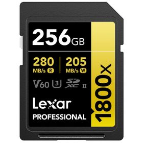 Lexar LSD1800256G-BNNNG 256 GB SD Professional 1800X SDXC UHS-II 280 MB/S 210 MB/S C10 V Kart Bellek