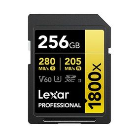 Lexar LSD1800256G-BNNNG 256 GB SD Professional 1800X SDXC UHS-II 280 MB/S 210 MB/S C10 V Kart Bellek