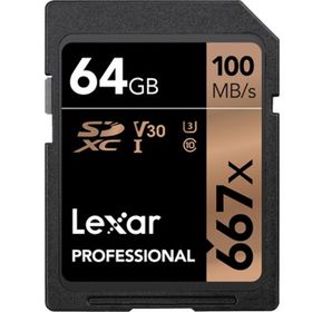 Lexar LSD64GB667 N UHS-I U3 Class 10 V30 64GB 667X SDXC 100 MB/SN Professional Hafıza Kartı