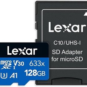 Lexar LSDMI128BB633A 128GB 633X Micro SDXC UHS-I With SD Adapter Kart Bellek
