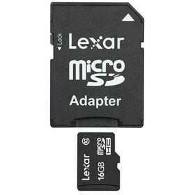 Lexar LSDMI16GABEUC10A 16GB MicroSDHC + SD Adaptör Class 10 Hafıza Kartı