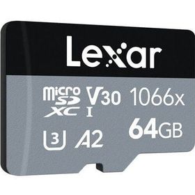 Lexar Professional 1066X Class 10 UHS-I U3 A2 V30 64 GB Micro SD Kart