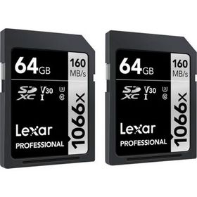 Lexar Professional 64 GB 1066X UHS-I SDXC 2 li Hafıza Kartı