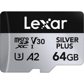 Lexar Professional 64 GB 205 MB/s Silver Plus Mikro SD Hafıza Kartı