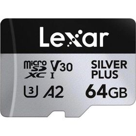 Lexar Professional 64 GB 205 MB/s Silver Plus Mikro SD Hafıza Kartı