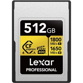 Lexar Professional Gold LCAEXG4512G-RNENG CFexpress 4.0 Type-A 512 GB Hafıza Kartı