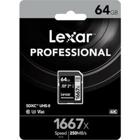 Lexar UHS-II SDXC 1667x 64 gb Professional Hafıza Kartı