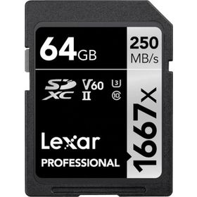 Lexar UHS-II SDXC 1667x 64 gb Professional Hafıza Kartı