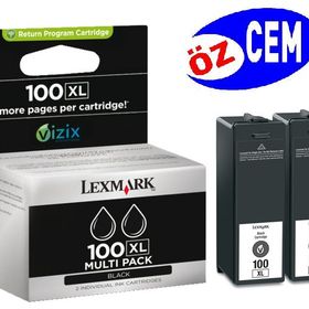 Lexmark 100XL-14N0848 Siyah 2'li Yüksek Kapasiteli Kartuş
