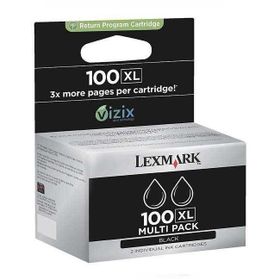 Lexmark 100XL-14N0848 Yüksek Kapasiteli 2'li Siyah Orijinal Kartuş