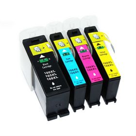 Lexmark 100XL 4 Renk Muadil Kartuş