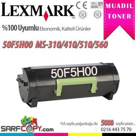 Lexmark 50F5H00-505H-5K Muadil Toner