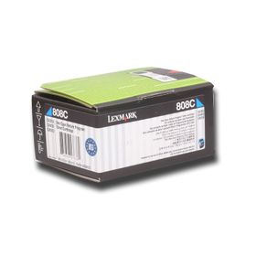 Lexmark 553340663 80C80C0 Cyan Mavi CX310-410-510 808C 1000 Sayfa Muadil Toner