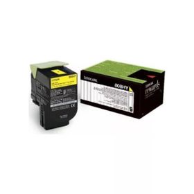 Lexmark 80C8HYE CX410 Sarı Orijinal Yüksek Kapasiteli Toner