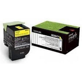 Lexmark 80C8Hyo Sarı Orjinal Toner