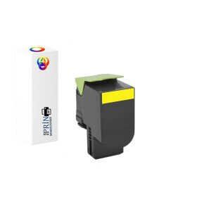 Lexmark 80C8SY0 CX410E Uyumlu 2000 Sayfa Sarı Muadil Toner