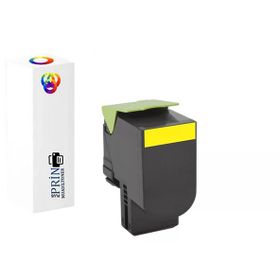 Lexmark 80C8SY0 CX510DHE Uyumlu 2000 Sayfa Sarı Muadil Toner