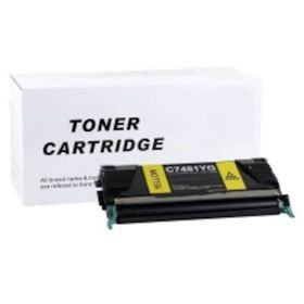 Lexmark C746-C746A1YG Sarı Uyumlu Muadil Toner