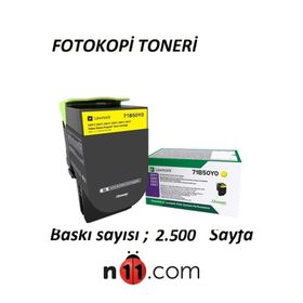 Lexmark CS317-71B50Y0 Sarı Toner Chip