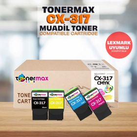 Lexmark CS317DE Muadil Toner Set