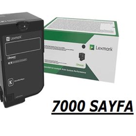 Lexmark CS720-CS725-CX725-CS720-CS725-74C5SK0 Siyah Muadil Toner