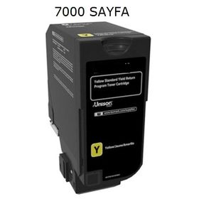 Lexmark CS725-CX725-74C50Y0-CS720 Sarı Muadil Toner