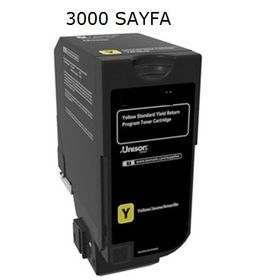 Lexmark CS725-CX725-74C50Y0-CS720 Sarı Muadil Toner
