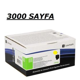 Lexmark CS725-CX725-74C50Y0-CS720 Sarı Muadil Toner