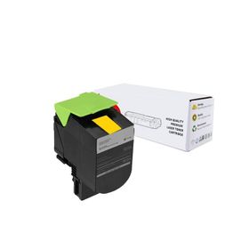 Lexmark CX310-80C8SY0 Sarı Yüksek Kapasiteli Muadil Toner