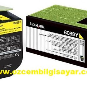 Lexmark CX410-80C8SY0 Sarı Toner