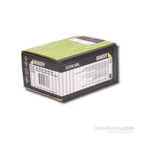 Lexmark CX410-80C8SY0 Sarı Toner
