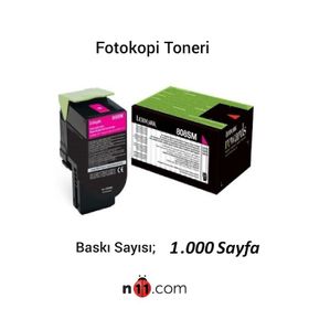 Lexmark CX410 / CX410e / CX410De CX410Dte Orjinal Kırmızı Toneri