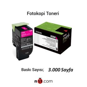 Lexmark CX410 / CX410e / CX410De CX410Dte Orjinal Kırmızı Toneri