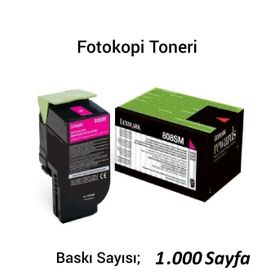 Lexmark CX410 / CX410e / CX410De CX410Dte Orjinal Kırmızı Toneri