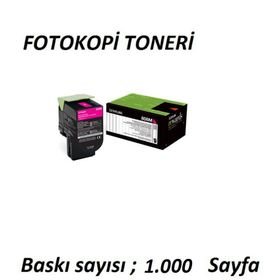 Lexmark CX410/ CX410e /CX410De/CX410Dte Orjinal Kırmızı Toneri