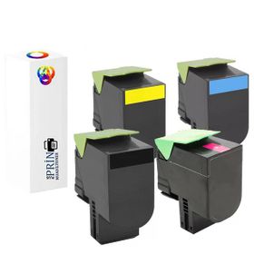 Lexmark CX410DTE 4 Renk 2500 Baskı Avantaj Paket Muadil Toner