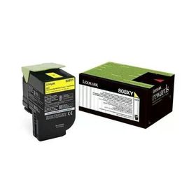 Lexmark CX510-80C8XY0 Sarı Orijinal Toner