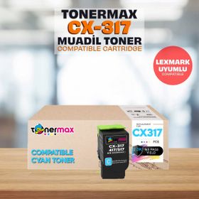 Lexmark CX517DE Mavi Muadil Toner
